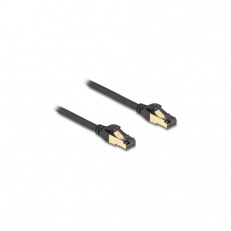 "Delock RJ45 Netzwerkkabel Cat.6A Stecker zu Stecker S/FTP schwarz 5 m mit Cat.7 Rohkabel Industrie 
