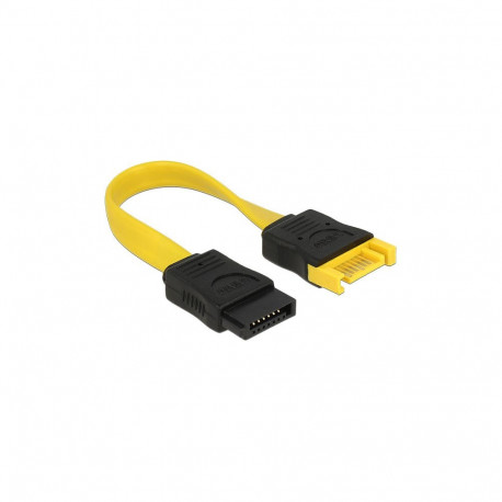 "Delock SATA 6 Gb/s Verlängerungskabel 10 cm gelb"
