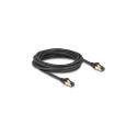 "Delock RJ45 Netzwerkkabel Cat.6A Stecker zu Stecker S/FTP schwarz 5 m mit Cat.7 Rohkabel Industrie 