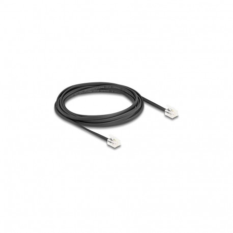 "Delock Telefonkabel RJ11 Stecker zu RJ11 Stecker schwarz 2 m"