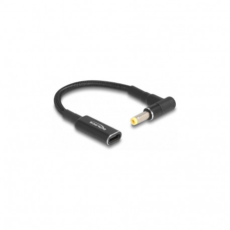 "Delock Adapterkabel für Notebook Ladekabel USB Type-C™ Buchse zu HP 4,8 x 1,7 mm Stecker 90° gewink