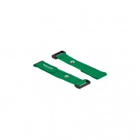 Takjakinnitusega kaablisidemed silmuse ja kinnitusaasaga L 190 x B 25 mm, 5 tk, rohelised