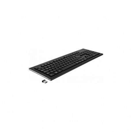 "USB Tastatur 2,4 GHz kabellos schwarz (Water-Drop)"