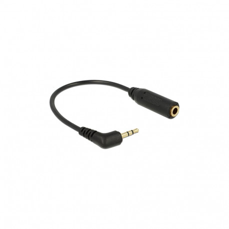 "Delock Audiokabel Klinkenstecker 2,5 mm 3 Pin gewinkelt > Klinkenbuchse 3,5 mm 4 Pin"