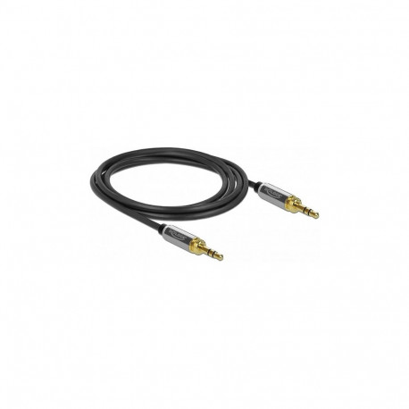 "Klinkenkabel 3,5 mm 3 Pin Stecker zu Stecker mit Schraubadapter 1 m"