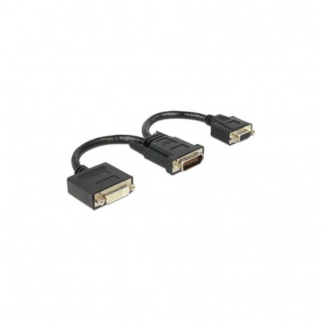 Delock adapter DMS-59 pistik > DVI 24+5 pesa + VGA pesa 20 cm