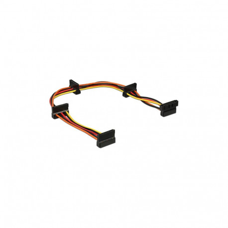 "Delock Kabel Power SATA 15 Pin Stecker > 4 x SATA 15 Pin Buchse 40 cm mehrfarbig"