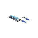 "Delock Riser Karte PCI Express x1 > x16 mit 60 cm USB Kabel"
