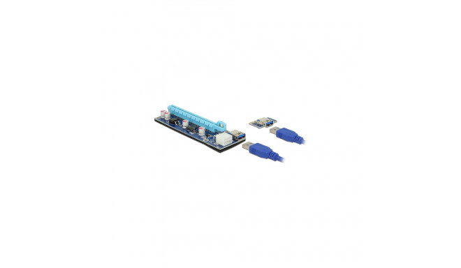 "Delock Riser Karte PCI Express x1 > x16 mit 60 cm USB Kabel"