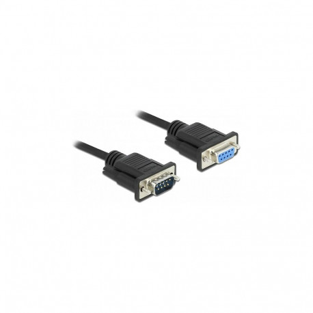 Delock RS-232 jadakaabel D-Sub9 pistikust pesasse kitsa korpusega 4 m