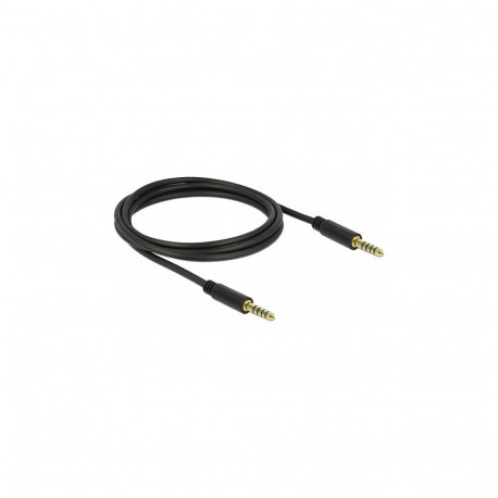 "Delock Klinkenkabel 4,4 mm 5 Pin Stecker zu Stecker 2 m schwarz"