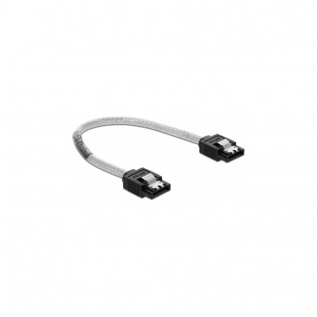 "Delock SATA 6 Gb/s Kabel 20 cm transparent"