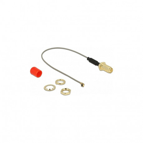 "Antennenkabel RP-SMA Buchse zum Einbau Ferritkern zu I-PEX Inc., MHF® I Stecker 1.13 10 cm Gewindel