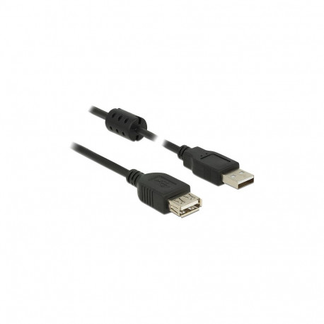 "Delock Verlängerungskabel USB 2.0 Typ-A Stecker > USB 2.0 Typ-A Buchse 1,5 m schwarz"