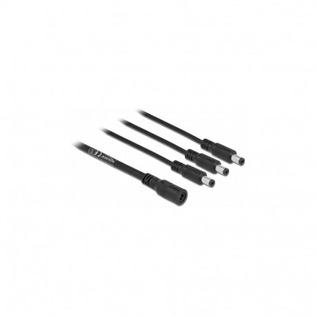 DC-jaoturkaabel 5,5x2,1mm, 1 pesa 3 pistikule