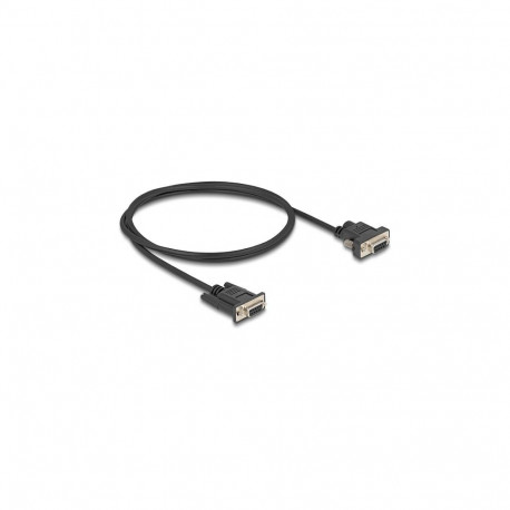 "Delock Seriell Kabel RS-232 D-Sub9 Buchse zu D-Sub9 Buchse Stromanschluss an Pin 9 1 m"