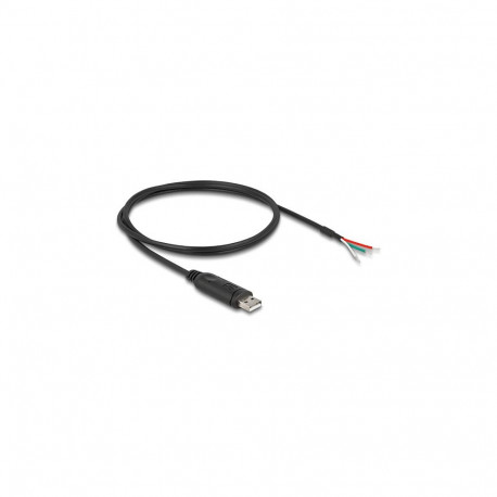 "Delock Adapterkabel USB 2.0 Typ-A zu seriell RS-485 3 x offene Kabelenden 1 m"