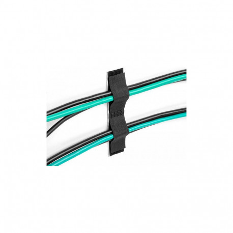 "Delock Klett-Kabelhalter selbstklebend L 110 mm x B 20 mm Set 10 Stück schwarz"