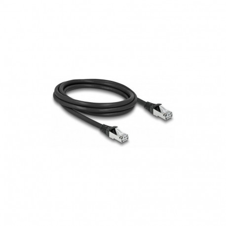 Delock RJ45 võrgukaabel Cat.6A S/FTP PUR välistingimustesse 2 m must