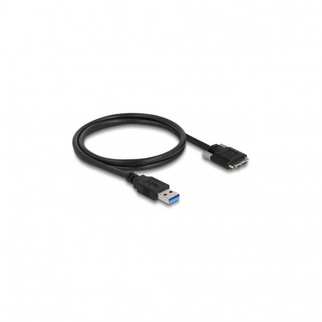 "Delock USB 5 Gbps Kabel Typ-A Stecker zu Typ Micro-B Stecker mit Schrauben 1 m"