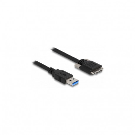 "Delock USB 5 Gbps Kabel Typ-A Stecker zu Typ Micro-B Stecker mit Schrauben 2 m"