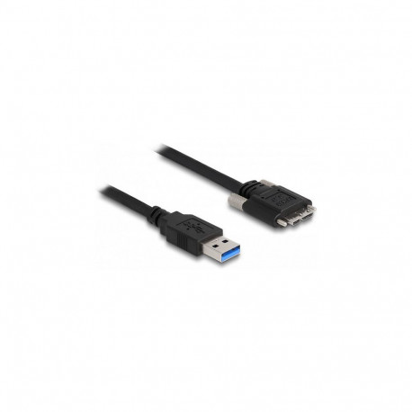 Delock USB 5 Gbps kaabel Typ-A pistik - Typ Micro-B pistik kruvidega 0,5 m