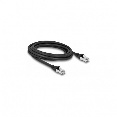 "Delock RJ45 Netzwerkkabel Cat.6A S/FTP PUR Outdoor 3 m schwarz"