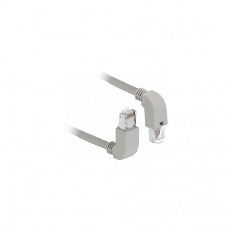 "Delock Netzwerkkabel RJ45 Cat.5e SF/UTP oben / unten gewinkelt 0,5 m"