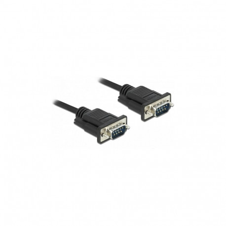 "Delock RS-232 Kabel Seriell D-Sub9 Stecker zu Stecker mit schmalem Steckergehäuse 0,5 m"
