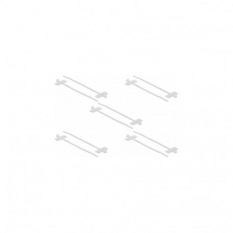 "Delock Kabelbinder mit Beschriftungsfeld L 100 x B 2,5 mm weiß 10 Stück"