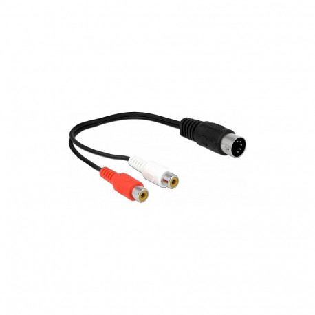 DIN-kaabel 5 Pin dioodpistikuga 2 × Cinch-pesa, 20cm