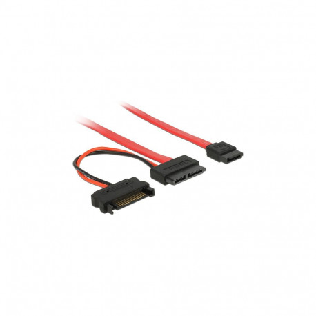 Delock Slim SATA pesa > SATA 7 pin + SATA 15 pin 5 V 30 cm kaabel
