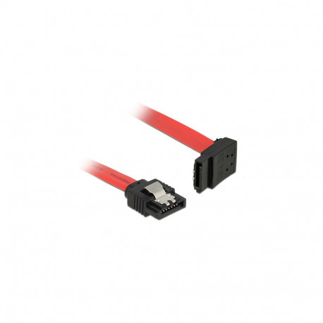 "Delock SATA 6 Gb/s Kabel gerade auf oben gewinkelt 50 cm rot"