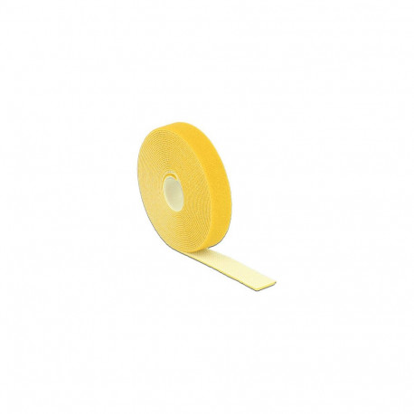 Klettkinnituslint rullil L 5m x B 20mm, kollane