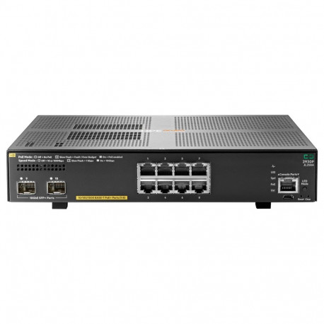 HP Enterprise Aruba võrgulüliti 2930F 8G PoE+ (125W) 2SFP+ 8+2P