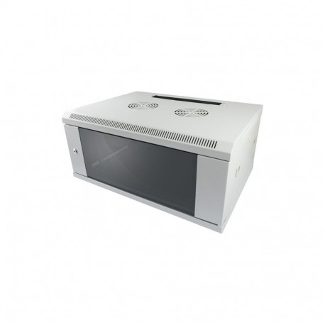 "ALLNET Netzwerkschrank 19"" 12HE 1-teilig T600mm Lichtgrau SMC-Serie"