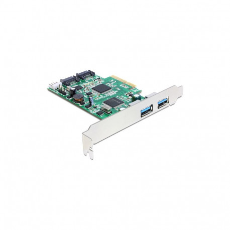 PCI Express x4 kaart > 2 × välist USB 3.0 porti + 2 × sisemist SATA 6 Gb/s porti