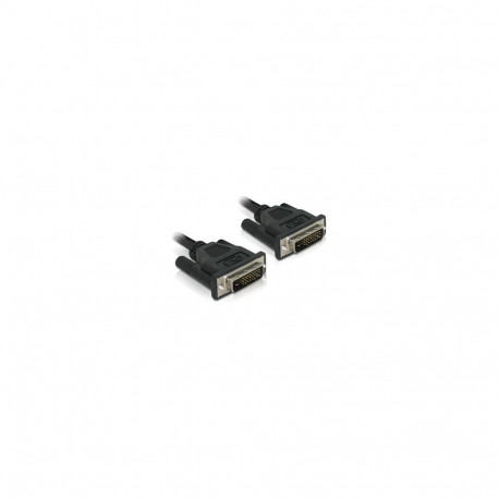 DVI 24+1 pistik > DVI 24+1 pistik kaabel 0,5m, must