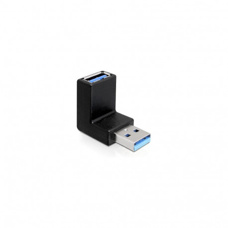 "Adapter USB 3.0 Typ-A Stecker > Typ-A Buchse gewinkelt 90° vertikal"