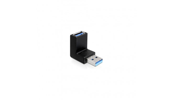 "Adapter USB 3.0 Typ-A Stecker > Typ-A Buchse gewinkelt 90° vertikal"