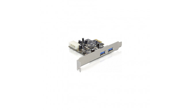 PCI Express x1 kaart 2 välise USB 5 Gbps A-tüüpi pesaga