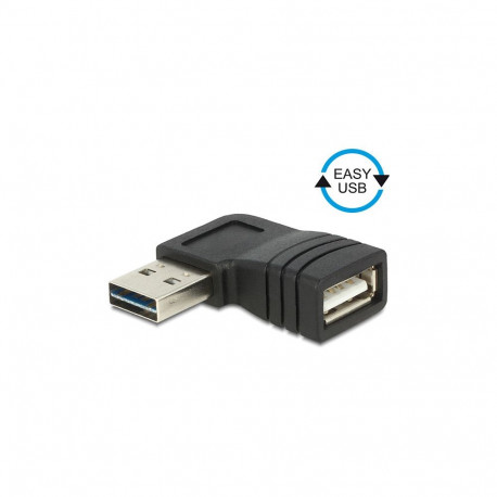 "Adapter EASY-USB 2.0-A Stecker > USB 2.0-A Buchse gewinkelt links / rechts"