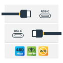 "USB2.0 StarTech.com USB-C -> USB-C ST/ST 2m Black"