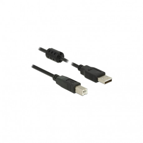 0.5m USB 2.0-A/USB 2.0-B must isane-isane USB-kaabel