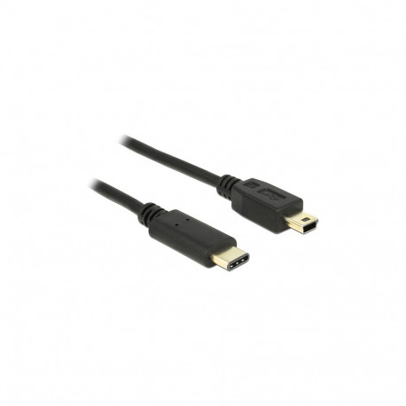 "USB2.0 USB Type-C 2.0 Stecker > USB 2.0 Typ Mini-B Stecker 2,0 m schwarz Delock"
