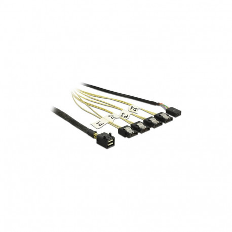 "SATA Delock 1m - Mini SAS HD SFF-8643/4xSATA 7p 1m"