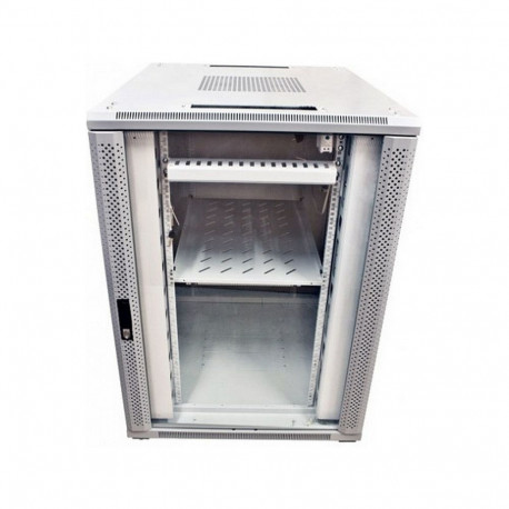 ALLNET võrgukapp 19" 42HE B800/T 900mm klaasuks helehall SNB-Serie