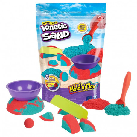 Spinmaster Kinetic Sand Mold n' Flow komplekt (680 g liiva)