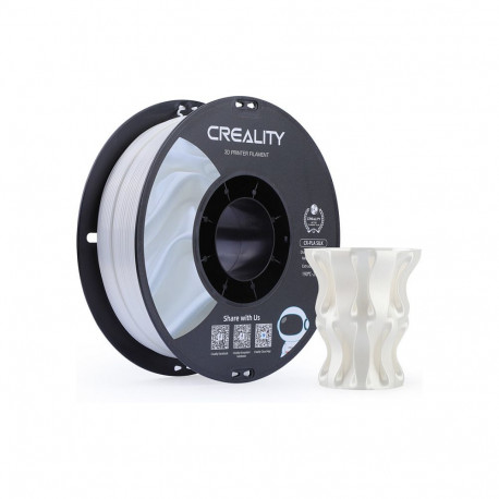 "Creality CR-Silk PLA Filament Wei, 3D-Filament (1 kg, 1,75 mm, auf Rolle)"