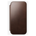 "Nomad Modern Leather Folio iPhone 17 Pro Max Rustic Brown H"